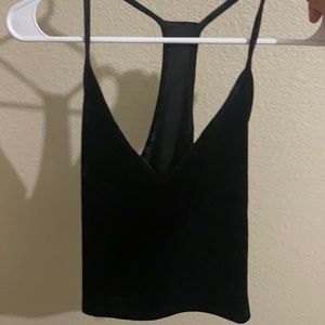 Women’s Small Black Velvet Tank Top